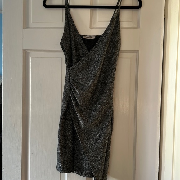 Papaya Dresses Papaya Shiny Dress With Side Runch Detail Poshmark